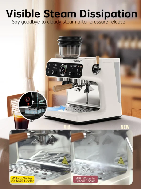 HiBREW H7B Espresso Machine with Grinder BEAN TO CUP - Image 7