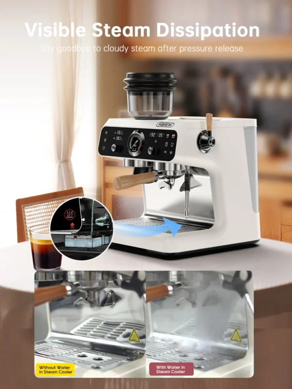 HiBREW H7B Espresso Machine with Grinder BEAN TO CUP - Image 3