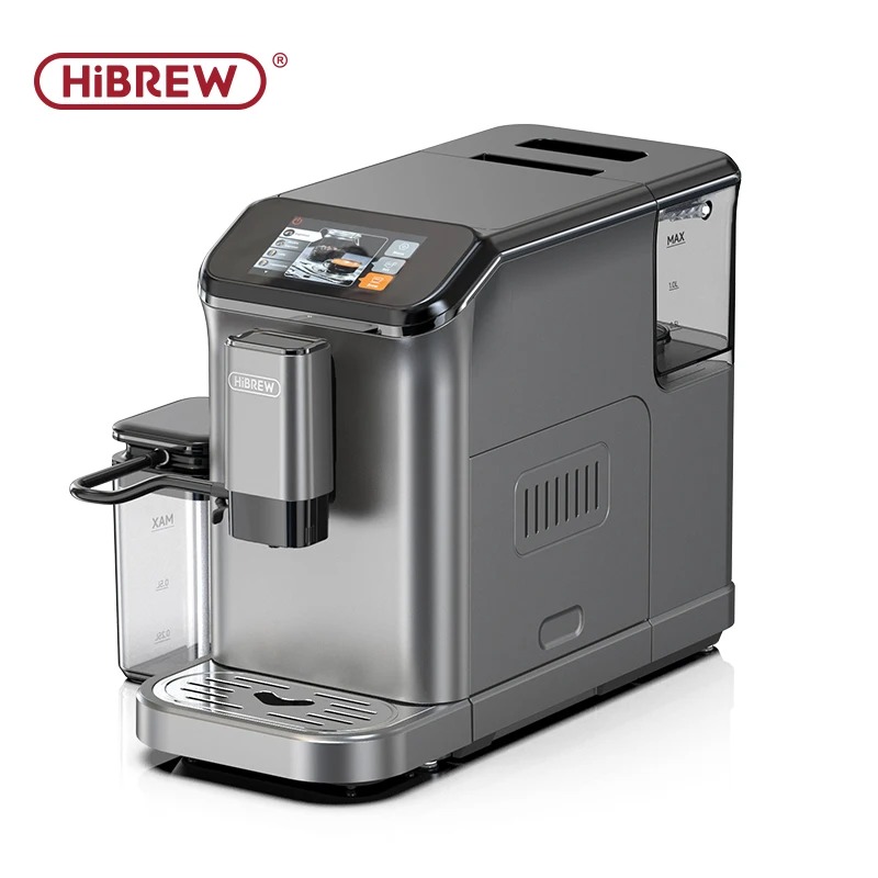 HiBREW Fully Automatic Espresso Machine Cappuccino Milk System 6 Coffee Varieties Intuitive Touch Display With Grinder H16 - Image 3