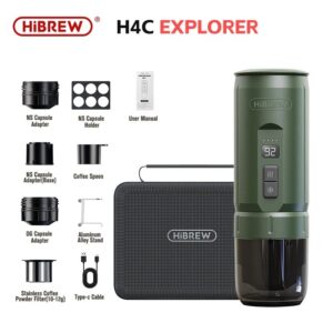 HiBREW Wireless Electric Portable Espresso Coffee Machine with built in Battery  H4C