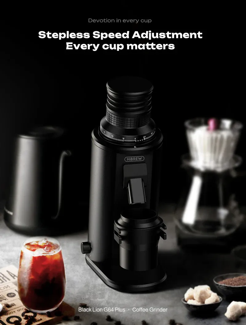 H21 Black with G64 PROFESSIONAL GRINDER FREE Hibrew distributer & WDT tool - Image 5